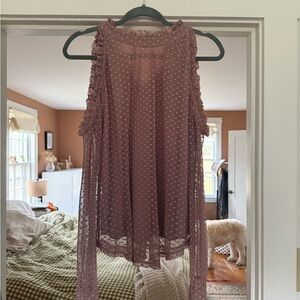 Maurices Dusty Rose Sleeveless Blouse